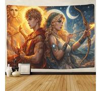 ASDFGHJKLZA Apollo Wall Tapestry 3D Printed Artemis Wall Hanging Decor Bedroom Living Room Dorm Home 70cmx100cm