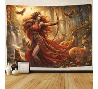 ASDFGHJKLZA Artemis Wall Tapestry 3D Printed Forest Animals Wall Hanging Decor for Bedroom Living Room Dorm 180cmx230cm
