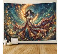 ASDFGHJKLZA Artemis Wall Tapestry 3D Printed Moon Goddess Wall Art Decor Bedroom Dorm Home 180cmx230cm