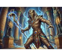 ASDFGHJKLZA Egyptian Pharaoh Mummy Canvas Prints Unframed Modern HD Wall Art Pictures Poster Decor for Dining Room, Living Room, Home, Bedroom Decorations, Gift 24x36inch(60x90cm)