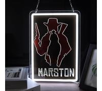 ASDGGBL Red Dead Red-Emption Neon Sign Light Decor Reddead Game Sign with USB Powered Dimmable Home Game Room Man Cave
