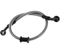 ASDGH 120cm Motorcycle Oil Hose Motorbike Brake Clutch Oil Hose Universal Motor Braided Steel Brake Pipe Line Hydraulic Reinforced Brake Clutch Tube Rear Brake Hose(Silver 60cm)