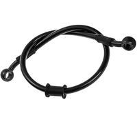 ASDGH 120cm Motorcycle Oil Hose Motorbike Brake Clutch Oil Hose Universal Motor Braided Steel Brake Pipe Line Hydraulic Reinforced Brake Clutch Tube Rear Brake Hose(Black 60cm)