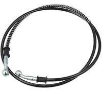 ASDGH 140cm 55.12#34; Motorcycle Braided Brake Clutch Oil Hoses Pipe Black Item Replacement Rear Brake Hose