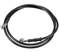 ASDGH 170cm 66.93#34; Motorcycle Braided Brake Clutch Oil Hoses Pipe Black Automotive Parts Rear Brake Hose