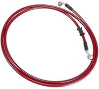 ASDGH 180cm 70.87#34; Motorcycle Brake Clutch Oil Hose Line Pipe Red Long-Lasting Rear Brake Hose