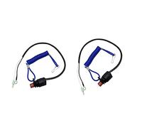 ASDGH 2 Pieces Boat Outboard Kill Stop Switch Tether Lanyard, for YAMAHA, Boat Ignition Switch