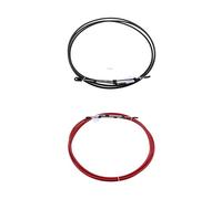 ASDGH 2 Pieces Red Black Engine Throttle Shift Control Cable Assembly 080 Series Type, for YAMAHA, Outboard 8 FT Marine-Grade Wire Harness