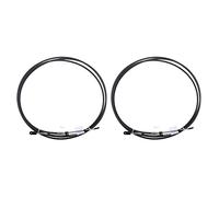 ASDGH 2pcs Throttle Cable Black Marine Boat Motor Control Lever 8 FT Marine-Grade Wire Harness