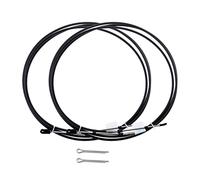 ASDGH 2pcs Throttle Cable Marine Motorcycle Shift Control Cables, for YAMAHA, Outboard Stainless Steel 12FT Marine-Grade Wire Harness