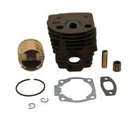 ASDGH 45mm Cylinder Head Piston Bearing Intake Manifold Gasket Kit, for Husqvarna, 55 51 50 Chainsaw Engine Motor Parts Nikasil Plate Cylinder Piston Gasket Kit