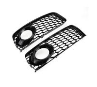 ASDGH Black/Chrome Silver 1Pair Car Fog Light Lamp Cover Honeycomb Mesh Hex Front Grille Grill, for, forA5 for S-Line/S5 B8 RS5 2008-2012 Fog Light Trim(B)