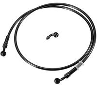 ASDGH Brake Hose Motorcycle Hydraulic Brake Line Oil Hose Pipe Fitting with Banjo/Inner, for ATV Motorcycle Motocross/Durable 130cm Length / 1 Set Rear Brake Hose