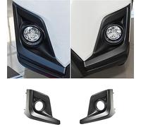 ASDGH Car Front Bumper Fog Lamp Frame Cover Fog Light Trim 57731FL081 57731FL082, for Subaru, XV Crosstrek GT 2018-2020 Car Accessories Fog Light Trim Frame(BLACK A pair)