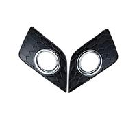 ASDGH Car Front Bumper Headlight Fog Light Cover Grille Left/Right Halogen Fog Lamp Bezel Frame, for NISSAN, Sentra 2016 2017 Fog Light Trim Frame(BLACK Pair)