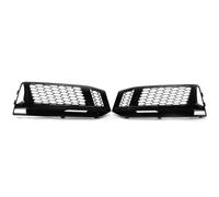 ASDGH For A4L Sports Edition S4 2016-2018 2Pcs Honeycomb Perforated Front Fog Light Frame Auto Modified Parts 8W0807681K 8W080768 Fog Light Trim Frame(BLACK Gloss Black)