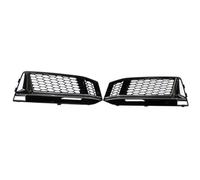 ASDGH For A4L Sports Edition S4 2016-2018 2Pcs Honeycomb Perforated Front Fog Light Frame Auto Modified Parts 8W0807681K 8W080768 Fog Light Trim Frame(BLACK With plating)