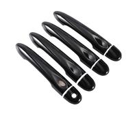 ASDGH Glossy Black Car Door Handle Cover Trim Styling Accessories, for Renault, Scenic III Grand Scenic XMOD 2010-2016 Car Door Handle Cover(4Dr 1 key 1 button)