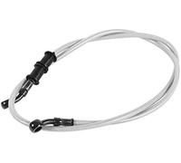 ASDGH Motorcycle Oil Hose, 50cm - 120cm Motorcycle Braided Steel Brake Clutch Oil Hose Line Pipe 4 Colors(500mm-Silver) Motorcycle Rear Brake line Braided Rear Brake Hose