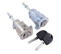 ASDGH Pair Front Door Lock Cylinders, for VW, for Bora, for Golf, for Lupo, for POLO, for Fabia, Left Passenger and Right Driver Side Door Safety Lock Barrel with Keys Car Door Lock Actuator