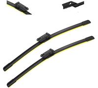 ASDGH Quality Car Wiper Blade, for Maserati, Ghibli 26"+18" 2014-2017 Front Window Washer Windscreen Windshield Wipers Blades Accessories Perfect, for windshields (Color : Yellow 2618, Si Rear Windscr