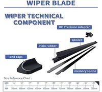 ASDGH Quality, for BMW, 3 Series F30 F31 F34 GT 2012-2018 Car Wiper Blades Brushes Windshield Windscreen Accessories Washer 335i 328i 320d 340i Perfect, for windshields Rear Windscreen Wiper(BLACK Sed