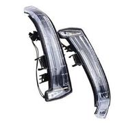 ASDGH Rearview Mirror Lamp Indicator Light Assembly, for Mercedes-Benz, CLA GLA GLK CLS Class W204 W176 W212 Rhyming Turn Signal Complete Wing Car Wing Mirror Indicator Light(BLACK Signal Light Pair)