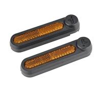 ASDGH Reflective Cover, for Ninebot, F2 KickScooter F2 Plus F2 Pro Electric Scooter Rear Wheel Protection Reflector Shell Parts Electric Scooter Reflective Strips(1 left 1 right)