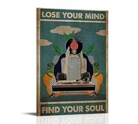 ASDGHIAWEUWQ Dj Lose Your Mind Find Your Soul Poster Modern, Retro Art Aesthetics Canvas Painting Art Poster Cover Wall 16x24inch(40x60cm) Frame-style