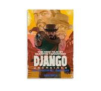 ASDGHIAWEUWQ Django Unchained Classic Movie Poster Modern, Retro Art Aesthetics Canvas Painting Art Poster Cover Wall 24x36inch(60x90cm) Unframe-style