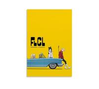 ASDGHIAWEUWQ FLCL Progressive Anime Poster Modern, Retro Art Aesthetics Canvas Painting Art Poster Cover Wall 16x24inch(40x60cm) Unframe-style