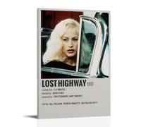 ASDGHIAWEUWQ Lost Highway Poster Modern, Retro Art Aesthetics Canvas Painting Art Poster Cover Wall 16x24inch(40x60cm) Frame-style
