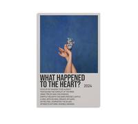 ASDGHIAWEUWQ What Happened To The Heart by Aurora Poster Modern, Retro Art Aesthetics Canvas Painting Art Poster Cover Wall 24x36inch(60x90cm) Unframe-style