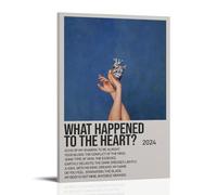 ASDGHIAWEUWQ What Happened To The Heart by Aurora Poster Modern, Retro Art Aesthetics Canvas Painting Art Poster Cover Wall 24x36inch(60x90cm) Frame-style