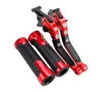 ASDGHJF Motorcycle Adjustable Brake Levers for Ducati for Monster M600 M 600 1994-2001 2000 1995 Motorcycle Adjustable Brake Clutch Handlebar Handle Bar Ends Grips Caps Levers(15)
