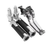 ASDGHJF Motorcycle Adjustable Brake Levers for Ducati for Monster M600 M 600 1994-2001 2000 1995 Motorcycle Adjustable Brake Clutch Handlebar Handle Bar Ends Grips Caps Levers(14)