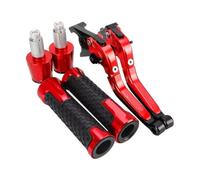 ASDGHJF Motorcycle Adjustable Brake Levers for Ducati for Monster M600 M 600 1994-2001 2000 1995 Motorcycle Adjustable Brake Clutch Handlebar Handle Bar Ends Grips Caps Levers(6)