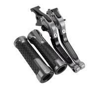 ASDGHJF Motorcycle Adjustable Brake Levers for Ducati for Monster M600 M 600 1994-2001 2000 1995 Motorcycle Adjustable Brake Clutch Handlebar Handle Bar Ends Grips Caps Levers(17)