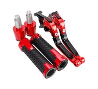 ASDGHJF Motorcycle Adjustable Brake Levers for Ducati for Monster M600 M 600 1994-2001 2000 1995 Motorcycle Adjustable Brake Clutch Handlebar Handle Bar Ends Grips Caps Levers(5)