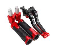 ASDGHJF Motorcycle Adjustable Brake Levers for Ducati for Monster M600 M 600 1994-2001 2000 1995 Motorcycle Adjustable Brake Clutch Handlebar Handle Bar Ends Grips Caps Levers(10)