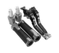 ASDGHJF Motorcycle Adjustable Brake Levers for Ducati for Monster M600 M 600 1994-2001 2000 1995 Motorcycle Adjustable Brake Clutch Handlebar Handle Bar Ends Grips Caps Levers(9)