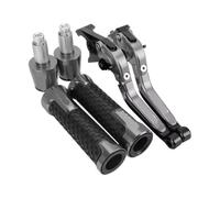 ASDGHJF Motorcycle Adjustable Brake Levers for Ducati for Monster M600 M 600 1994-2001 2000 1995 Motorcycle Adjustable Brake Clutch Handlebar Handle Bar Ends Grips Caps Levers(8)