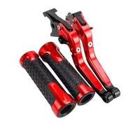 ASDGHJF Motorcycle Adjustable Brake Levers for Ducati for Monster M600 M 600 1994-2001 2000 1995 Motorcycle Adjustable Brake Clutch Handlebar Handle Bar Ends Grips Caps Levers(16)