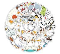ASDIIT 108PCS Silly Goose Stickers, Funny One Silly Goose Party Favors Decor, Cute Animal Stickers for Adults Laptop Decals Water Bottle Bookish Adults Teen