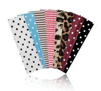 ASDIIT 8 pcs Fashion Polka Dot Headband for Women Non Slip, Striped Headband for Yoga Running Sport, Elastic Hair Bands for Women's Hair