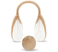 ASDIIT Brown Bunny Ears, Cute Animal Ears Headband & Black Tail, Adult Furry Rabbit Ear for Christmas Easter Halloween Cosplay Bunny Costume Accessories(Brown)