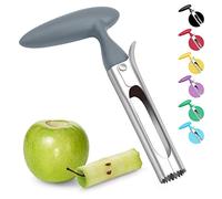 Asdirne Apple Corer, Apple Corer Remover with ABS Handle,Serrated Stainless Steel Blade Plastic Handle, Grey