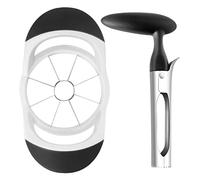 Asdirne Apple Slicer & Corer Set, Apple Cutter and Fruit Slicer with Sharp Stainless Steel Blades and Ergonomic Non-Slip Handles, Ideal for Cutting a Wide Range of Fruits, Black