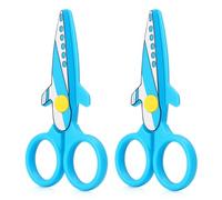 Asdirne Children Scissors, Kid Safety Scissor for Preschool Toddler, Arts & Crafts Safe Scissors, Pack of 2