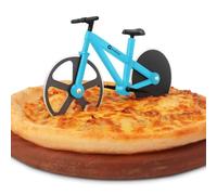 Asdirne Pizza Cutter, 19cm Stainless Steel Wheel, Non-Stick Blades, Bicycle Design - Wheel Cutter for Pizza, Pancakes, Pastries, Pies, Cakes, Breads and Other Desserts